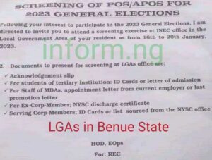 INEC Shortlisted Candidates 2023 Text Message 6