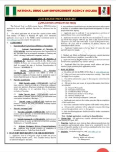 How To Apply For NDLEA Recruitment 2023
