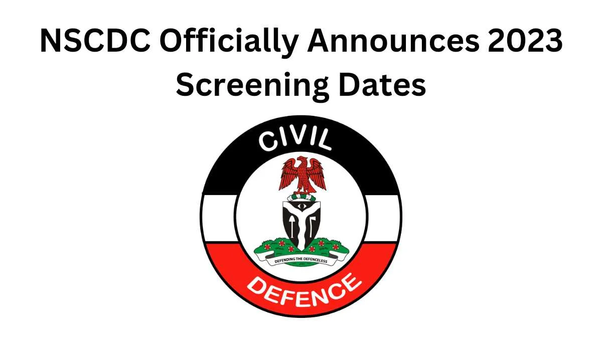 The Nigeria Security and Civil Defence Corps has announced the shortlist for the 2023 recruitment. The NSCDC shortlisted candidates 2023 will be shared