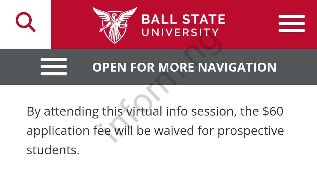 Ball State University Application Fee Waiver 2024 [New]