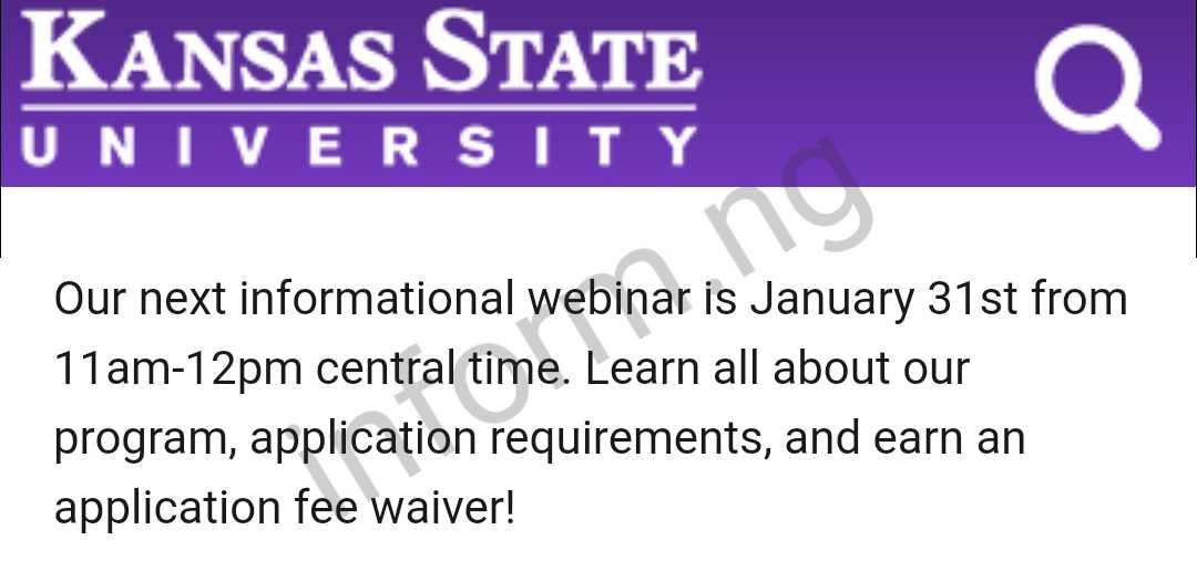 Kansas State University Application Fee Waiver 2024 [Latest]