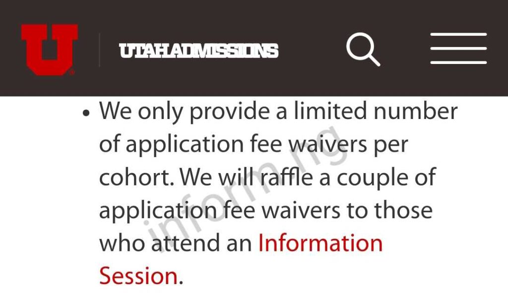 university-of-utah-application-fee-waiver-2024-updated