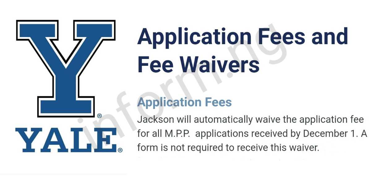 This Yale University application fee waiver 2025 is exclusive to graduate students who are interested in applying to Master in Public Policy in Global Affairs.