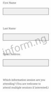 You will only receive the American University application waiver 2025 when you attend the information session.