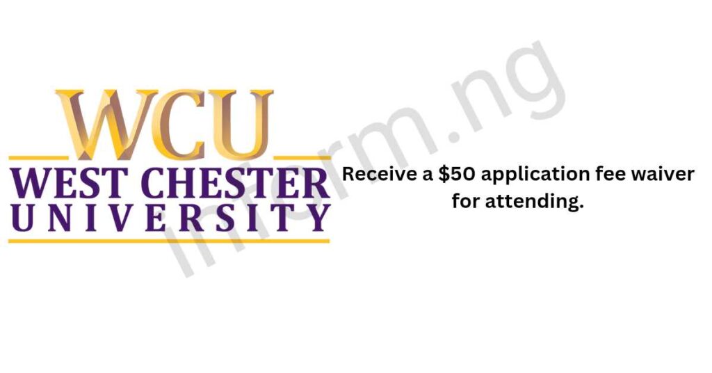 You will only receive the West Chester University application waiver 2025 when you attend the graduate school information session which will be held online.