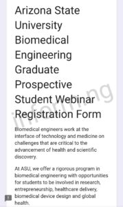 You will only receive the Arizona State University application waiver 2025 when you attend any of the graduate webinars.