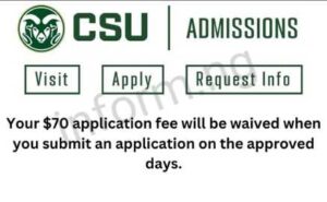 You will only receive the Colorado State University application waiver 2025 when you apply and submit your graduate application on the approved days.