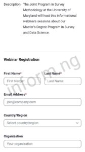 You will only receive the University of Maryland application waiver 2025 when you attend any of the graduate virtual information sessions.