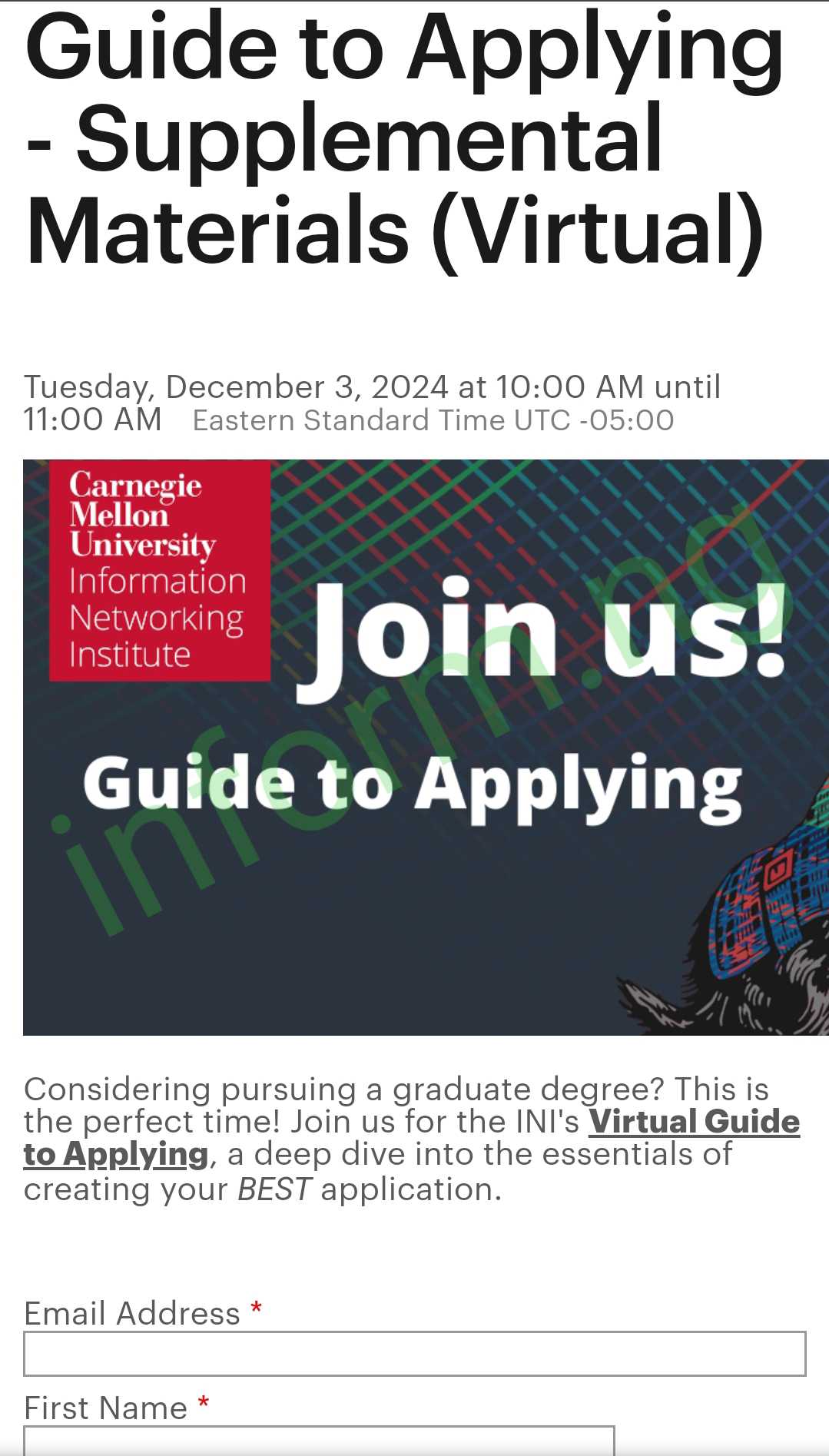 Carnegie Mellon University Application Fee Waiver 2025 [New]