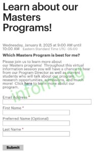 You will only receive the Carnegie Mellon University application waiver 2025 when you attend any of the graduate information sessions.