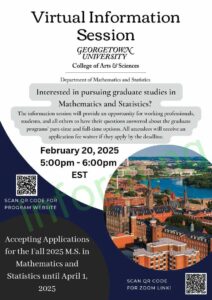 You will only receive the Georgetown University application waiver 2025 when you attend any of the graduate information sessions.