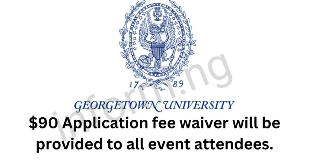Georgetown University Application Fee Waiver
