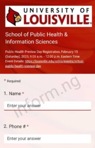 You will only receive the University of Louisville application waiver 2025 when you attend any of the graduate information sessions.