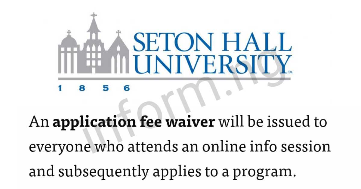 You will only receive the Seton Hall University application waiver 2025 when you attend the information session, which will be held online.