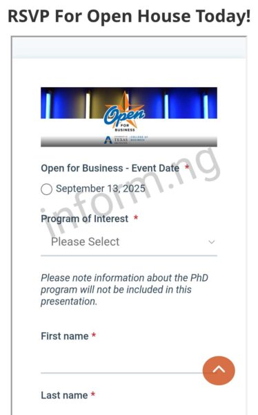 You will only receive the University of Texas at Arlington application waiver 2026 when you attend any of the graduate virtual information sessions.