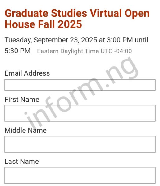 You will only receive the Virginia Commonwealth University application waiver 2026 when you attend the Graduate Studies Virtual Open House.