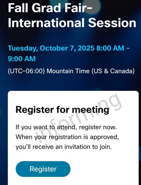 You will only receive the Montana State University application waiver 2026 when you attend any of the graduate school fairs.