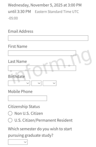You will only receive the Rensselaer Polytechnic Institute application waiver 2026 when you attend any of the graduate information sessions or webinars.
