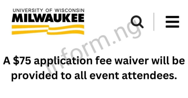 You will only receive the University of Wisconsin–Milwaukee application waiver 2026 when you attend the Graduate School Virtual Information Session.